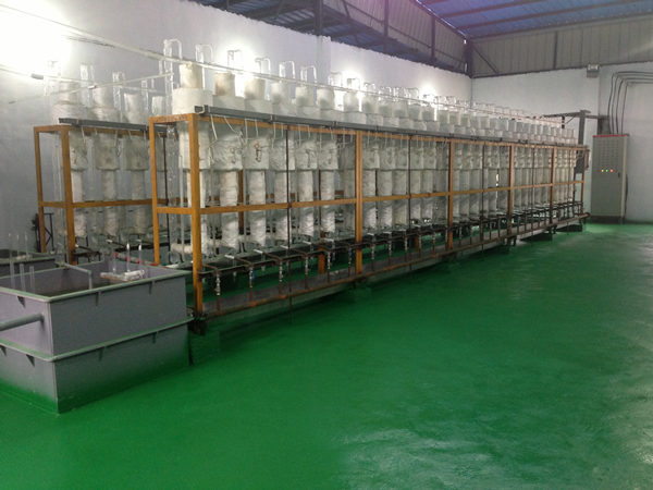 高性能蓄电池硫酸生产现场